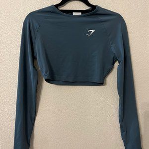 Gymshark Training Long Sleeve Crop Top - Teal